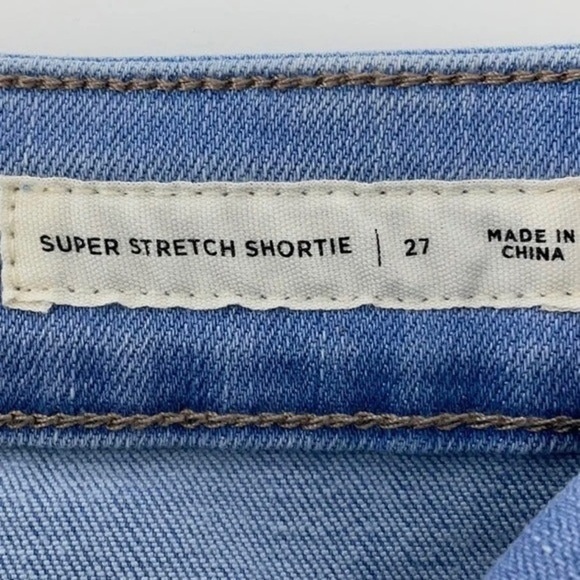 Pacsun Super Stretch Shortie Shorts Blue 27 - Picture 3 of 12